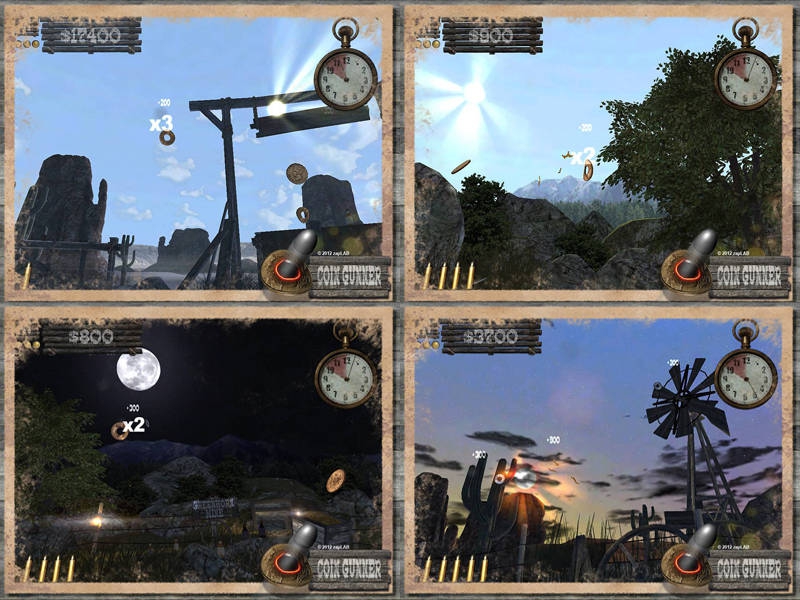 "Coin Gunner"-App Screenshots